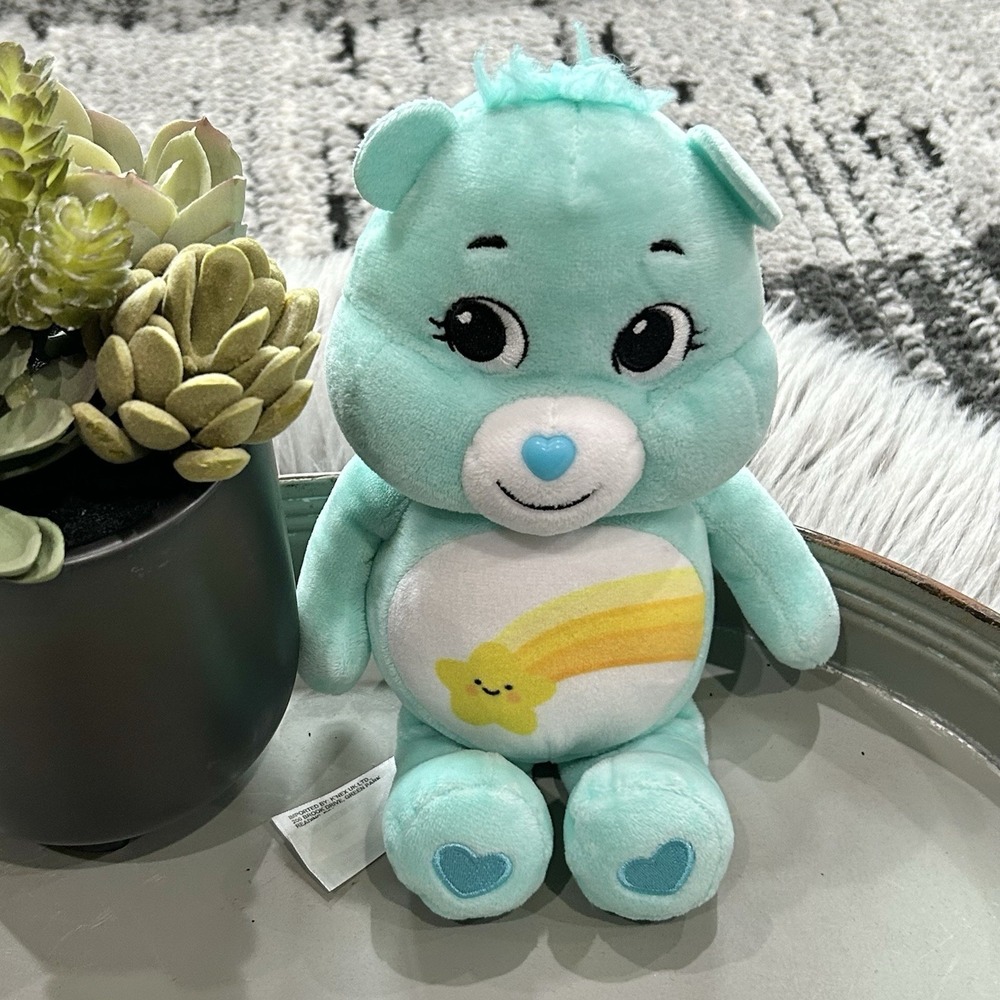 Basic Fun 2021 Care Bears - 9"‎ Bear Plush Toy Stuffed Animals - Wish Bear